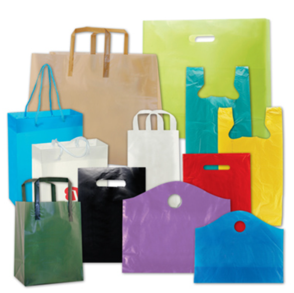 Túi bóng đen có quai, túi bóng rác đen