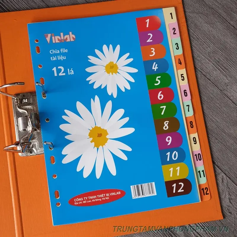 Phân trang 12 số giấy